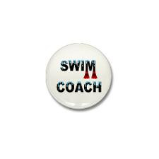 Swim Coach Mini Button for