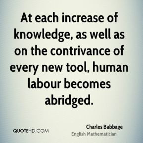 Charles Babbage Science Quotes