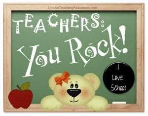 Thank You Teacher Quotes From Students Teachers - you rock!