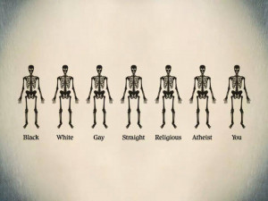Black White Gay Straight Religious Atheist You - Underneath We Are ALL ...