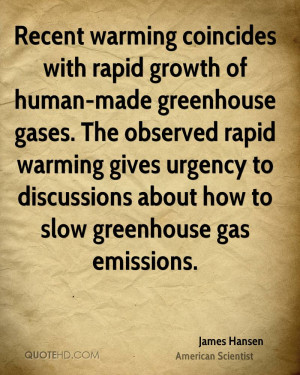 Recent warming coincides with rapid growth of human-made greenhouse ...