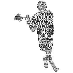 Lacrosse Terminology Wall Art