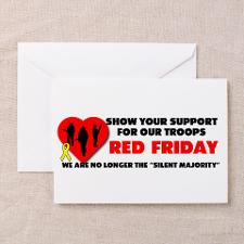 Red Friday Troops Greeting Cards (Pk of 10) for