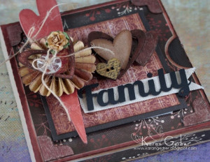 ... the canvas heart, photo anchors and the chipboard hearts from the kit