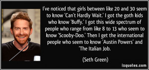 seem to know 'Can't Hardly Wait.' I got the goth kids who know 'Buffy ...