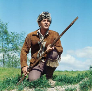 actor fess parker portraying daniel boone 1960s the daniel boone