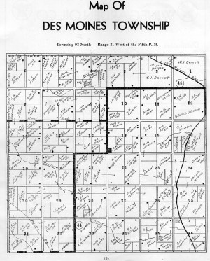 Des Moines Iowa County Map