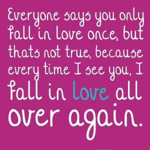 Falling in love everyday