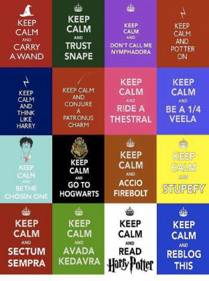 Keep Calm and Love Harry Potter