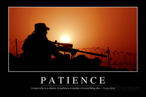 Patience: Inspirational Quote and Motivational Poster Photographic ...