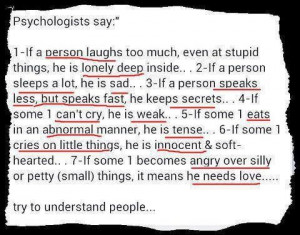 Try and understand people