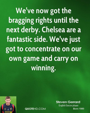 We've now got the bragging rights until the next derby. Chelsea are a ...