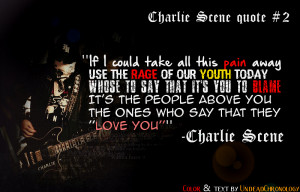 Charlie Scene quote #2 (From the song ''Pain'') by DcfEmpx