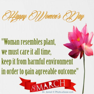 woman resembles plant, we must carry it all time, keep it from ...