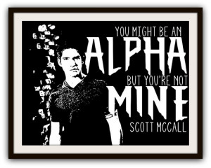 Teen Wolf Scott McCall Typography Poster Print