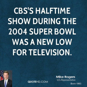 ... halftime show during the 2004 Super Bowl was a new low for television
