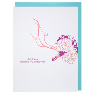 Bouquet Toss Bridesmaid Card