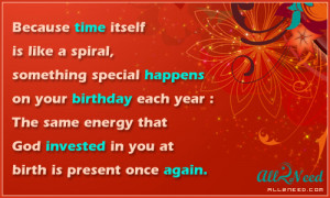 ... Like A Special, Something Special Happens On Your Birthday Each Year