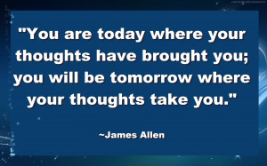 You Are Today Where Your Thoughts Have Brought You, You Will Be ...