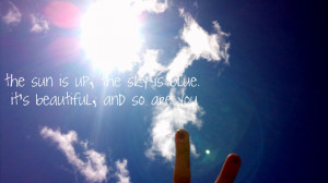 blue, dear prudence, finger, picture, quotes, sayings, sky, summer ...