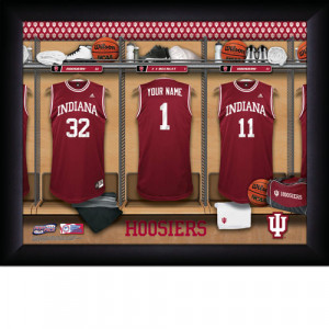 Indiana College Basketball Locker Room Print