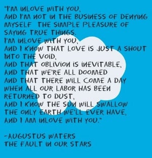 The Fault in Our Stars Quote 4 ( I love you)
