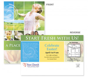 Custom Easter Church Postcards