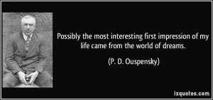Ouspensky Quote