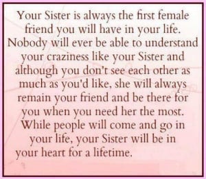 Best Quote For Sisters With Picture
