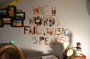 when words fail, music speaks
