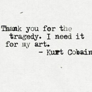Thanks Dad and Mum. Thanks. Kurt Cobain-