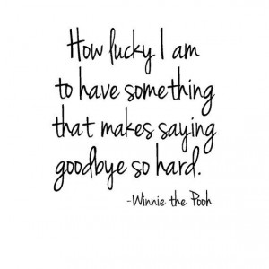 Winnie The Pooh Quotes – How Lucky I Am…