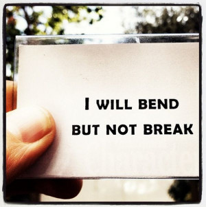 will bend but not break