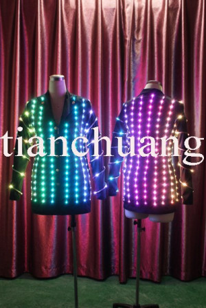 Offical Men Jackets / Circus Performance Suits / LED Outfits / EL Wire ...