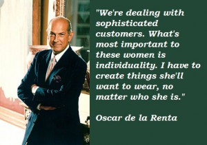 Oscar de la Renta Quotes
