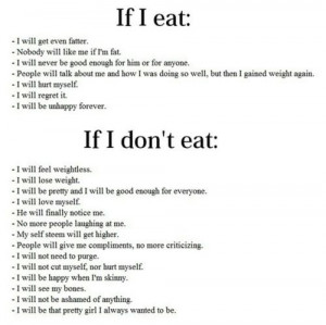 If I eat vs if I don',t eat