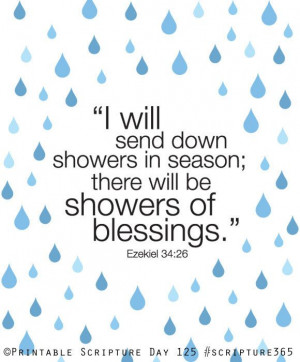 Ezekiel 34:26. Showers of blessing. 8x10 DIY Printable Christian ...