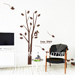 Large-Brown-White-Family-Tree-Branch-of-Tree-Love-Quotes-Wall-Stickers ...