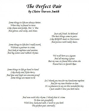 wedding poems for bride and groom