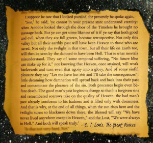 Excerpt from The Great Divorce by C. S. Lewis