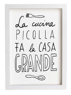 Italian Kitchen Quote