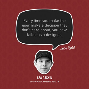 Every time you make the user make a decision they don’t care about ...