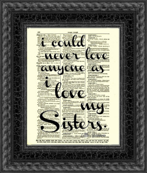 Sister Quote, Sisters Art, Sorority, Wall Decor, Art Print, Little ...