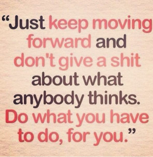 moving forward