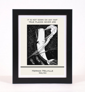 moby dick quote print