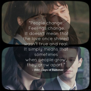 People change. Feelings change. It doesn't mean that love once shared ...