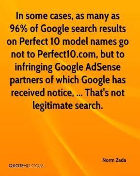 ... infringing Google AdSense partners of which Google has received notice