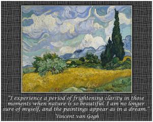 Van Gogh Motivational Quotes - Wheat Field With Cypresses Ii Poster By ...