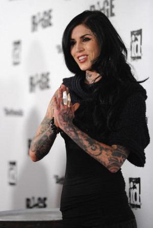 Kat Von D Tattoo artist Kat Von D arrives to the official launch party ...