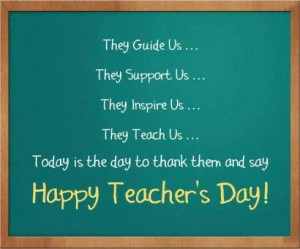 Happy Teacher's Day..